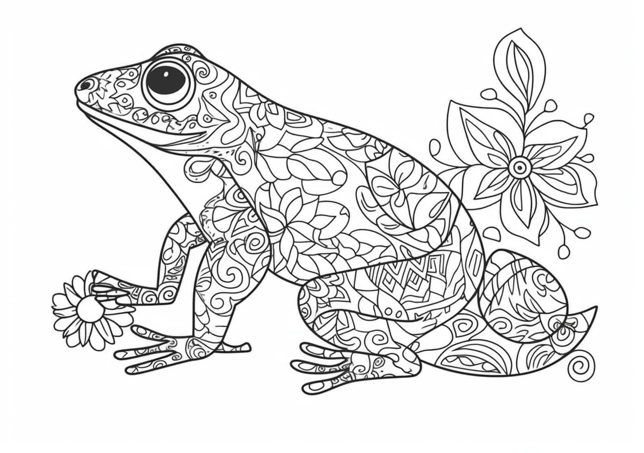 Frog Coloring Pages, frog