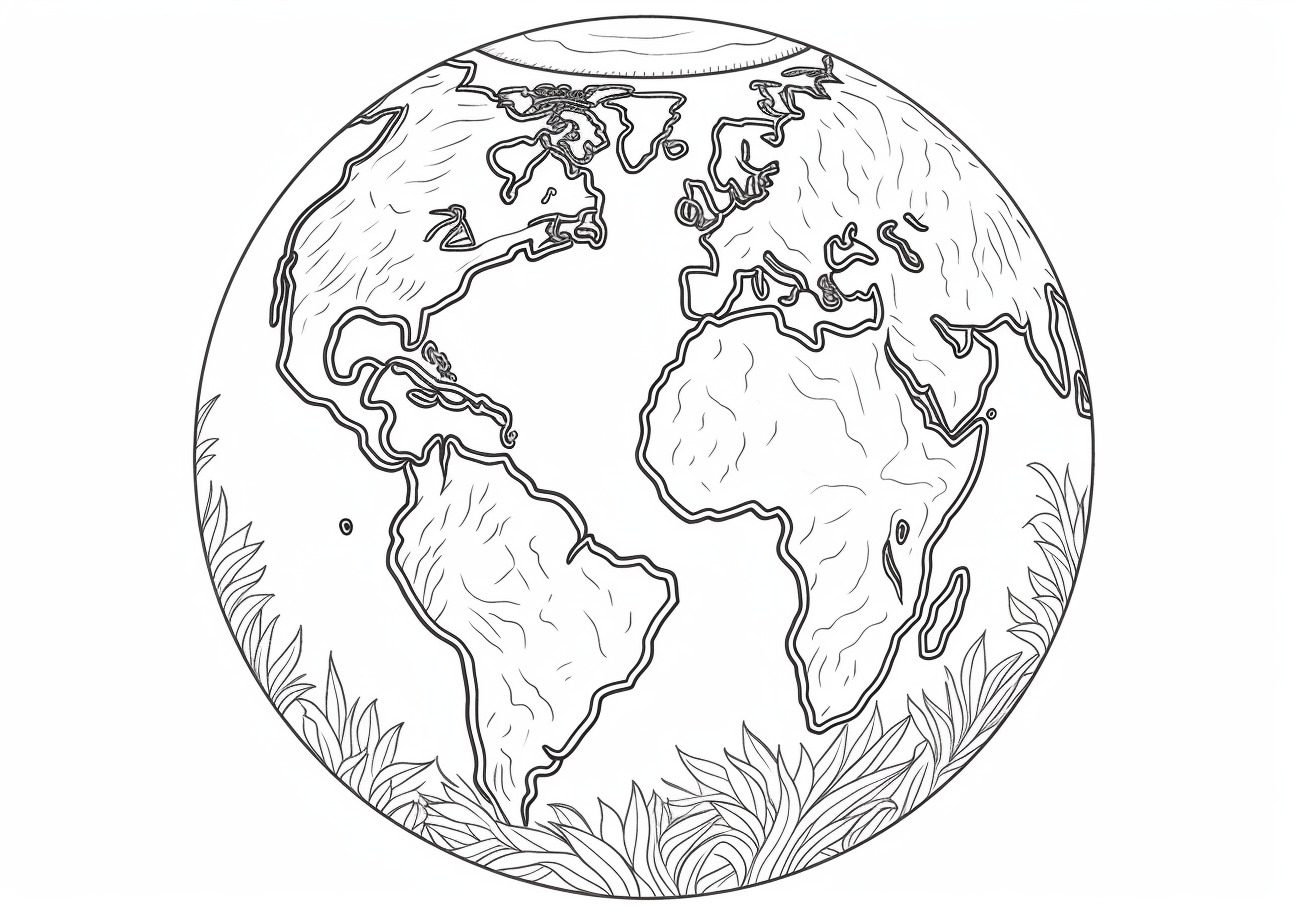 Planets Coloring Pages, Planet earth