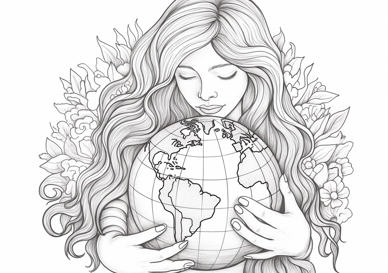 Countries & Cultures Coloring Pages, Our planet
