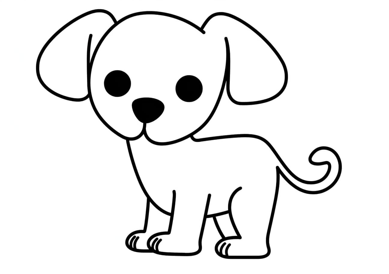 Pet Coloring Pages, 飼い犬