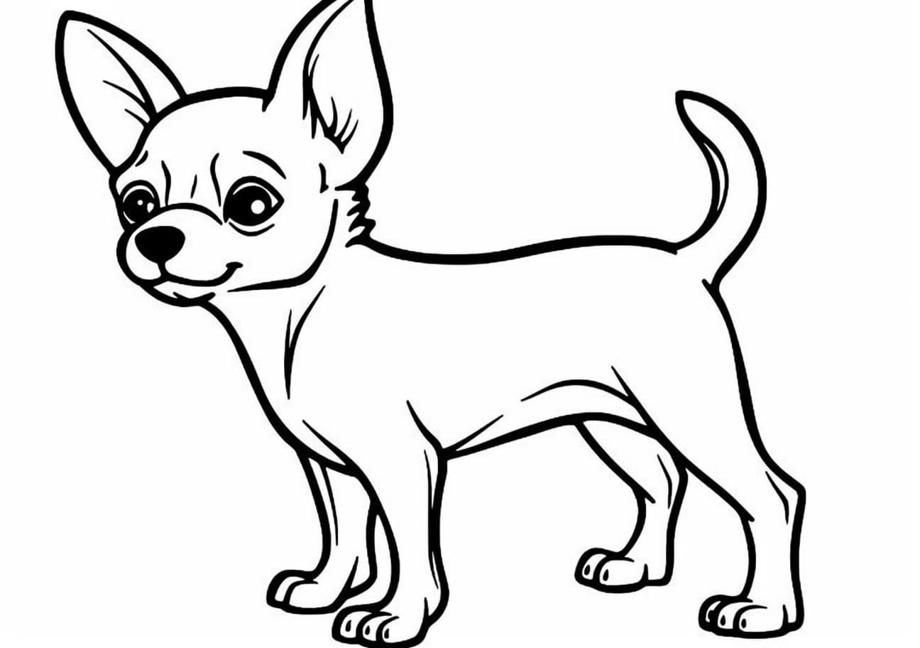 Dog Coloring Pages, dog chihuahua