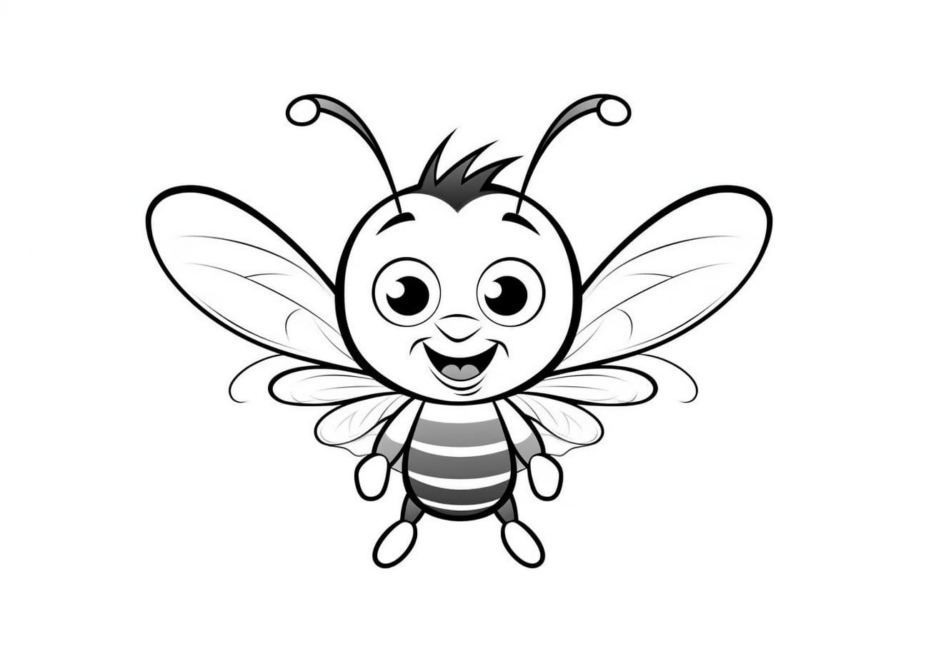 Bees Coloring Pages, Bebé Abeja