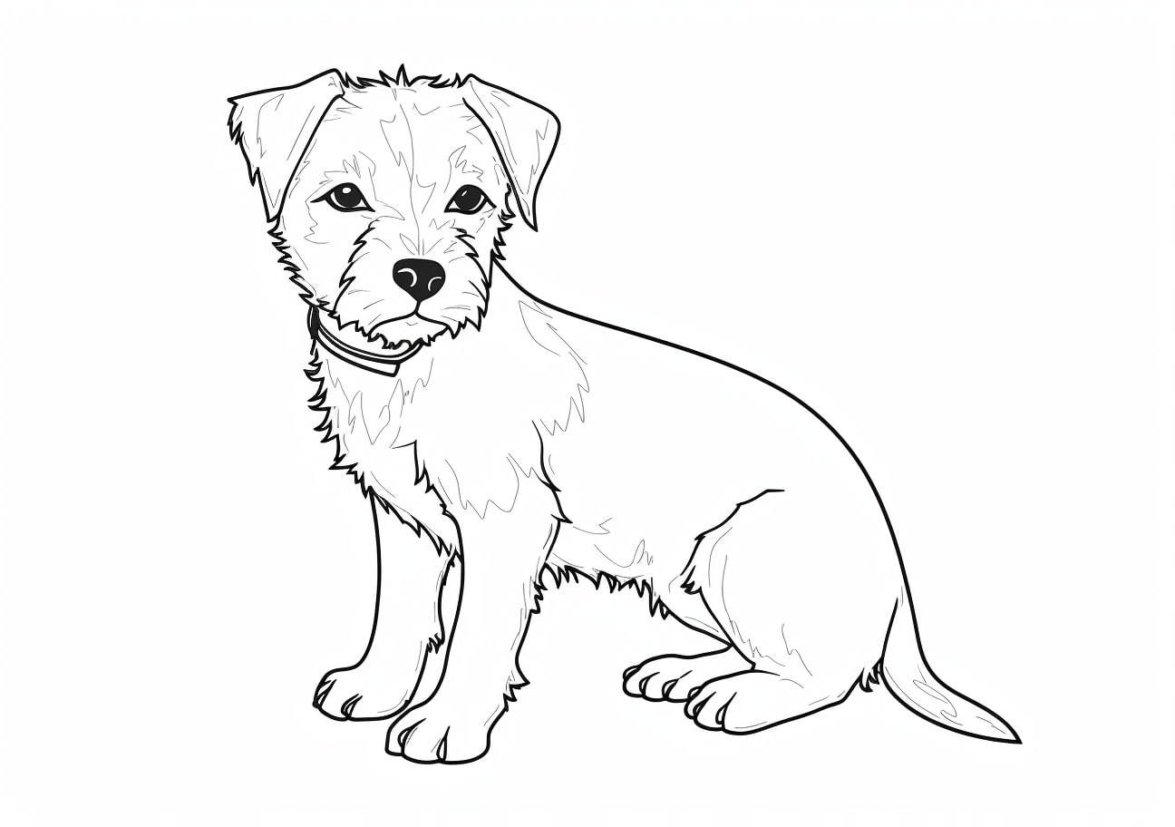 Cute puppy Coloring Pages, こいぬ