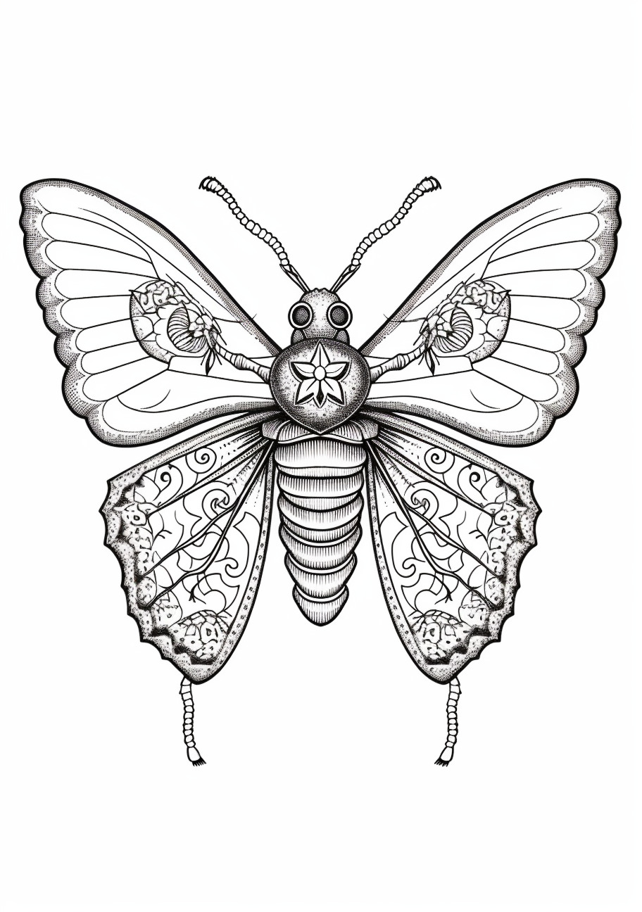 Insects Coloring Pages, Magicicada septendecula