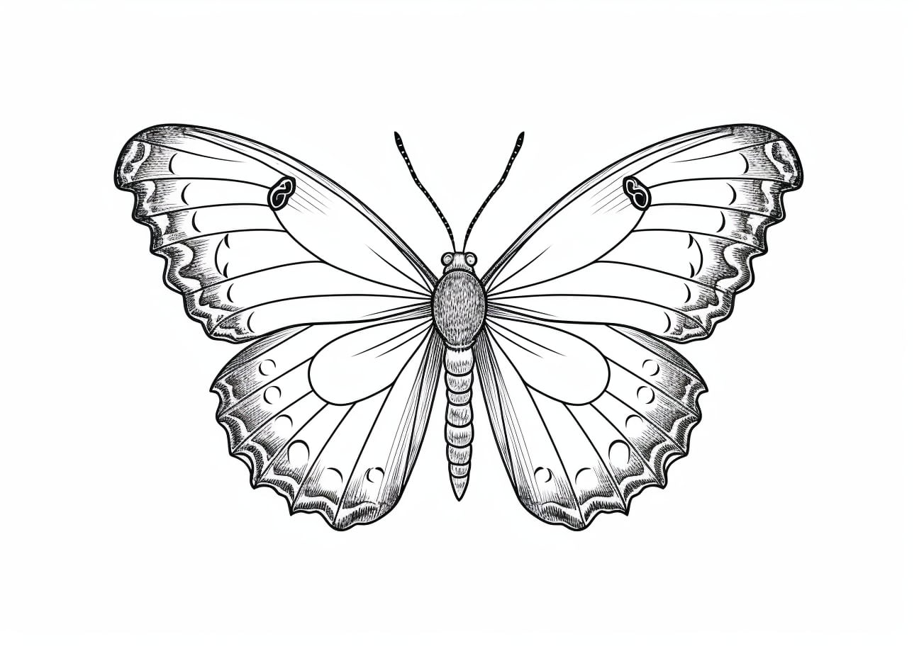 Butterfly Coloring Pages, バタフライ