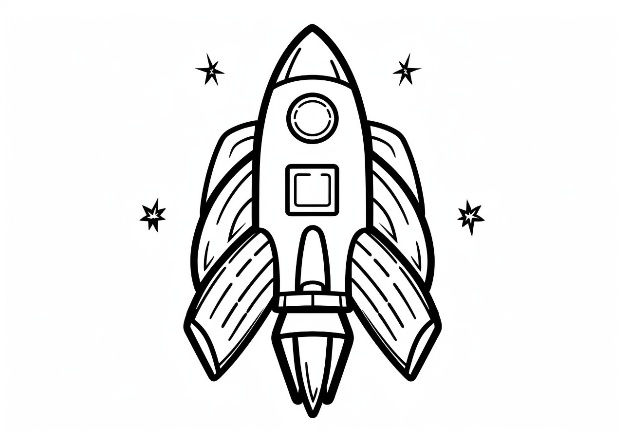 Rockets Coloring Pages, Rocket emoji