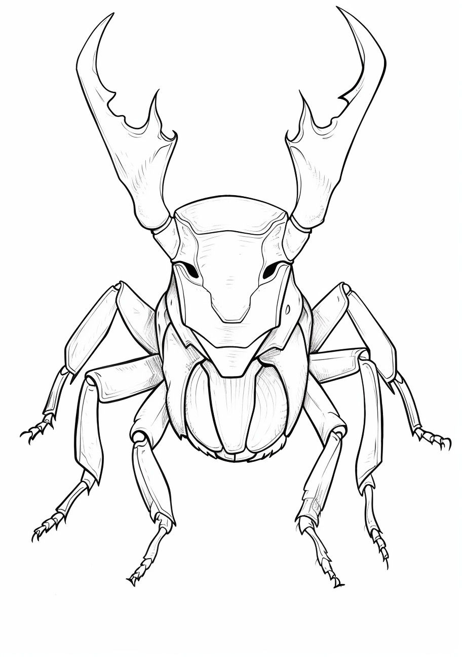 Insects Coloring Pages, Cartoon Insect