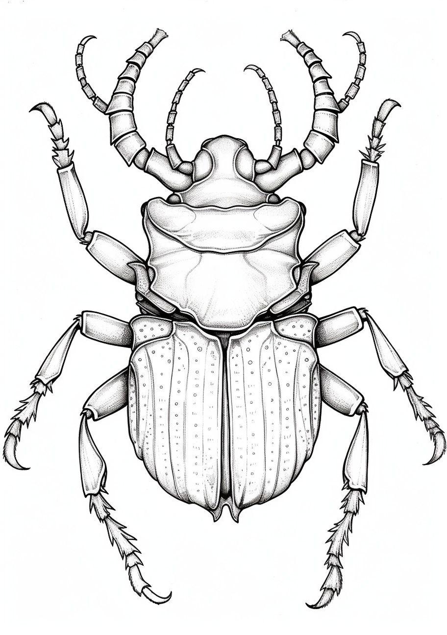 Insects Coloring Pages, Lucanus cervus Insect