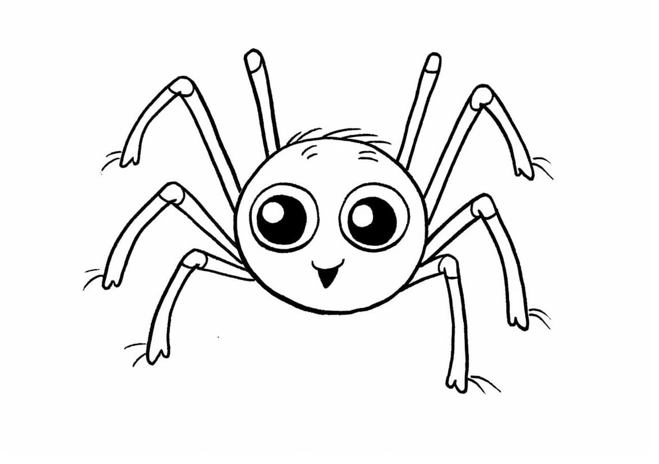 Spiders Coloring Pages, Petite araignée