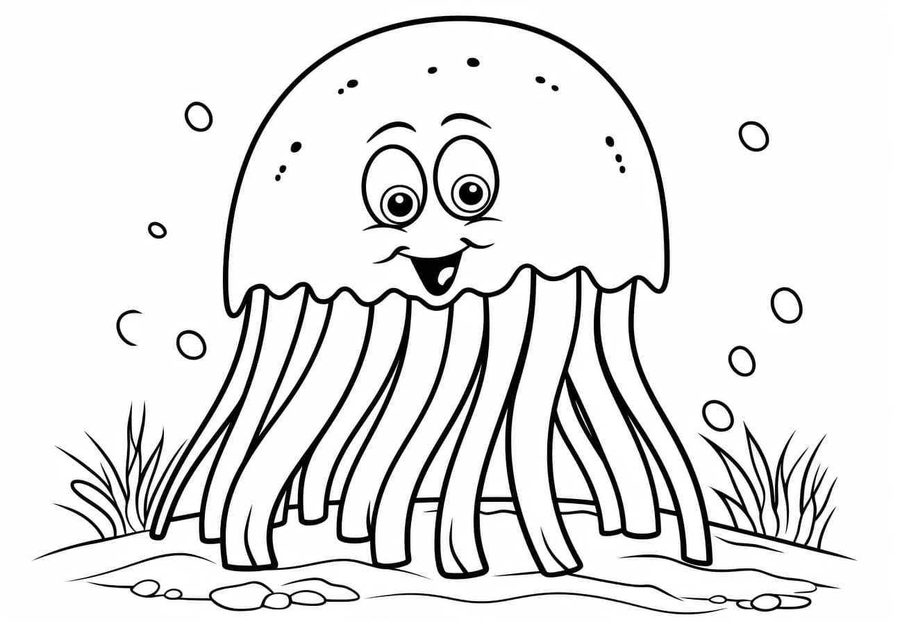 Jellyfish Coloring Pages, spongebob jellyfish