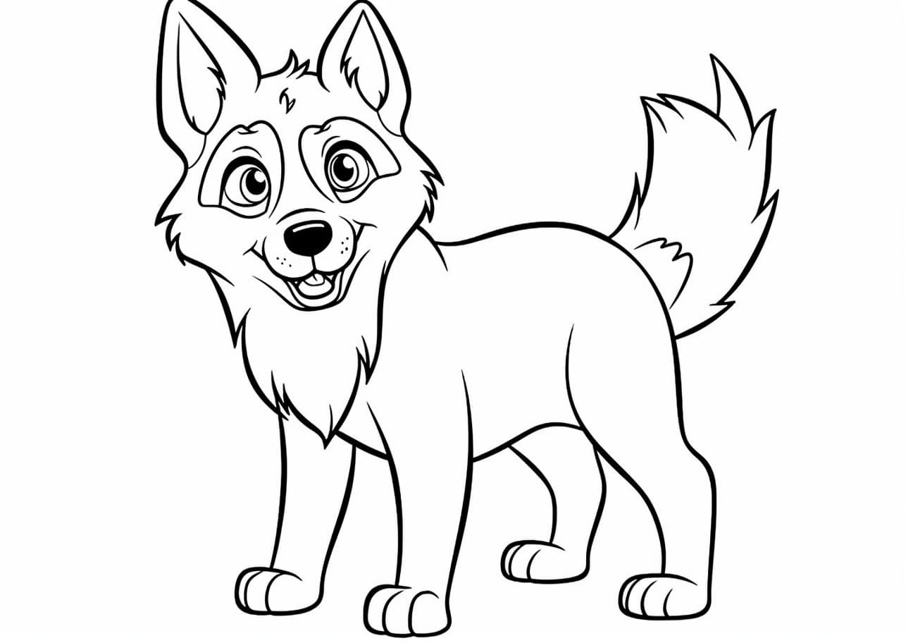 Husky Coloring Pages, puppy Husky