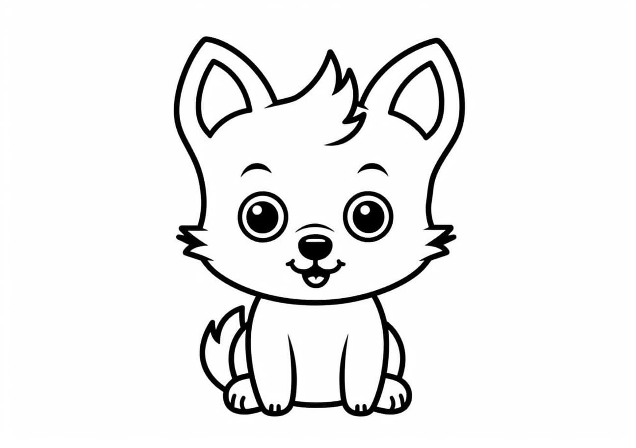 Cartoons Coloring Pages, Cartoon kitty