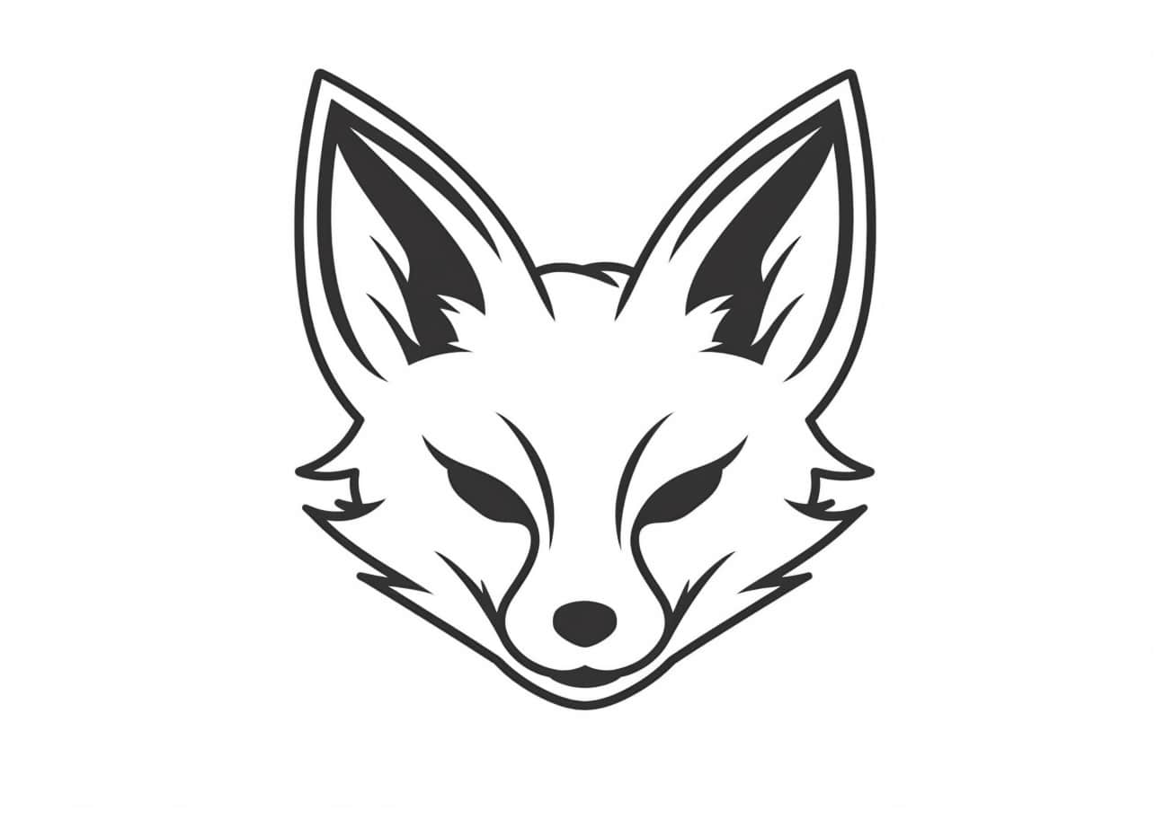 Fox Coloring Pages, Fox emoji