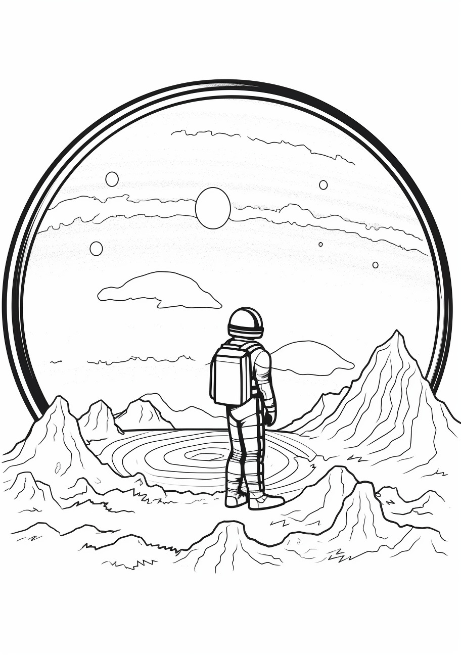 Planets Coloring Pages, planet Mercury