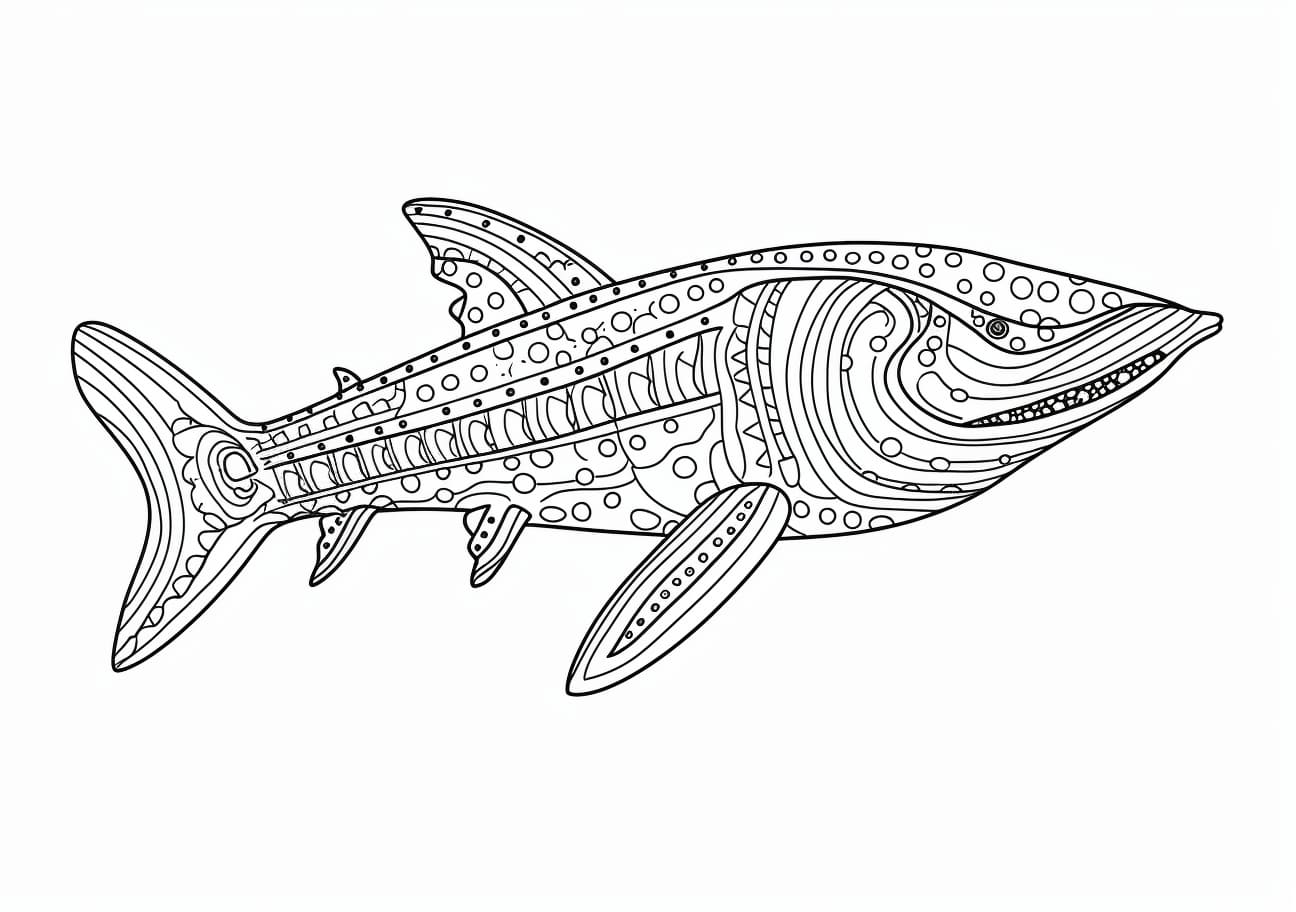 Shark Coloring Pages, whale shark