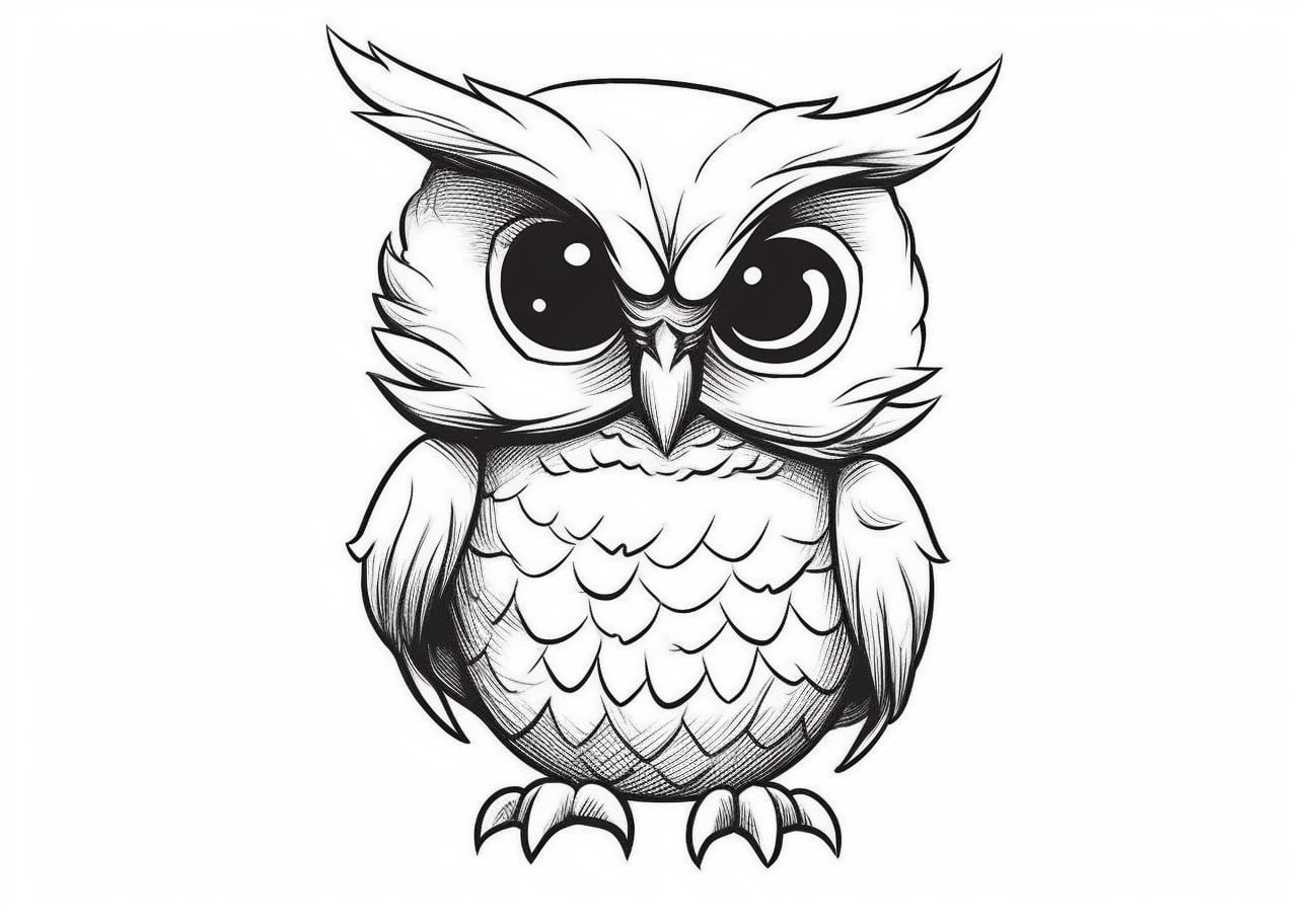 Owl Coloring Pages, Owl
