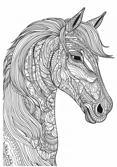 caballo-dibujos-para-colorear-y-pintar-gratis
