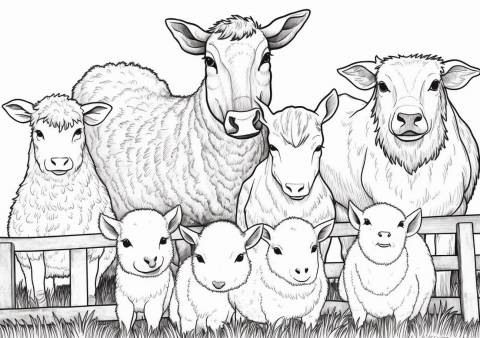 Farm Animals — Coloring Pages: Free & Printable