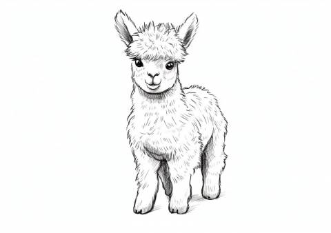 The Llama — Coloring Pages: Free & Printable