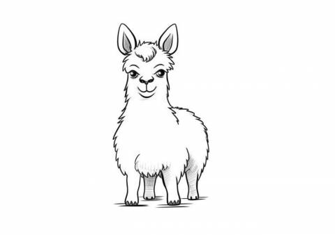 The Llama — Coloring Pages: Free & Printable