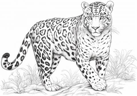 Leopards — Coloring Pages: Free &amp; Printable