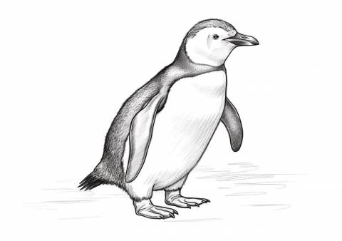 Penguin Coloring Pages, penguin