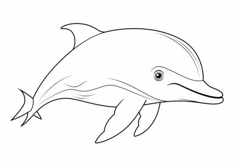 Dolphin — Coloring Pages: Free & Printable