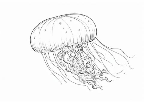 Jellyfish — Coloring Pages: Free & Printable