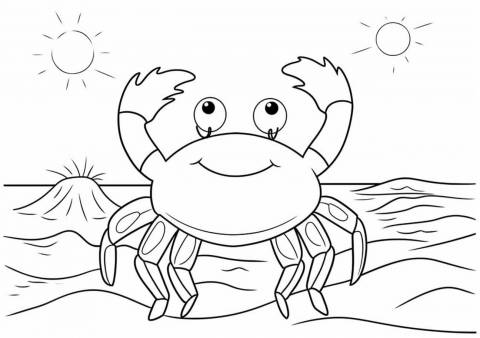 Crabs — Coloring Pages: Free & Printable