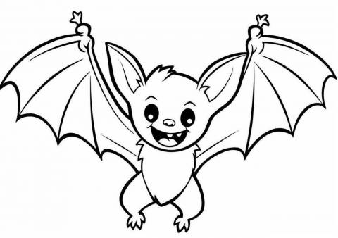 Bat — Coloring Pages: Free & Printable