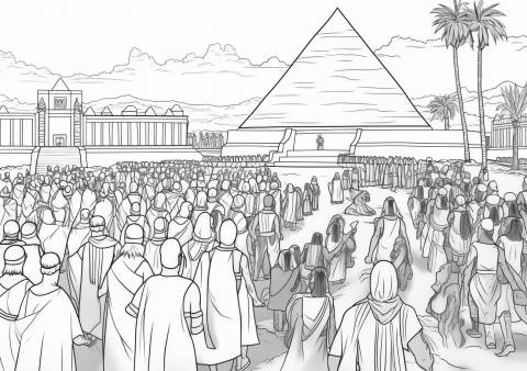 Exodus Coloring Pages, Israel's Exodus from Egypt