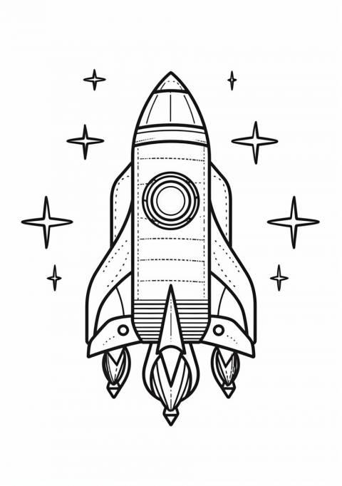 Rockets — Coloring Pages: Free & Printable