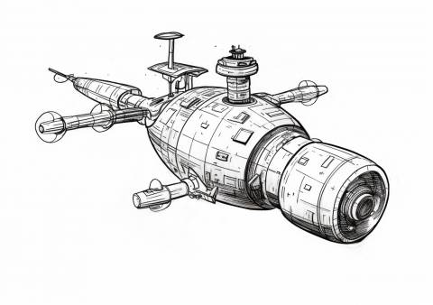 Satellite Coloring Pages, 衛星