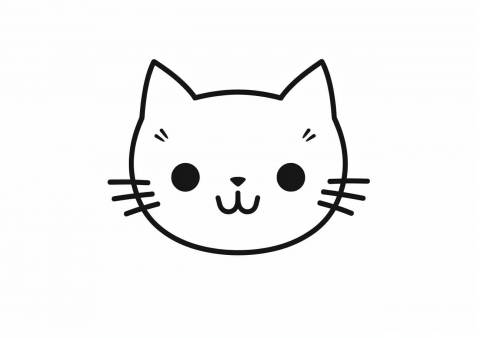 Cat face — Coloring Pages: Free &amp; Printable