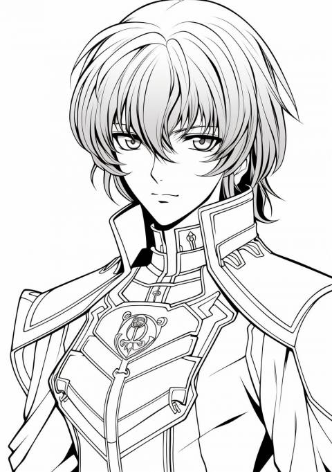 Code Geass Coloring Pages, Code Geass Anime