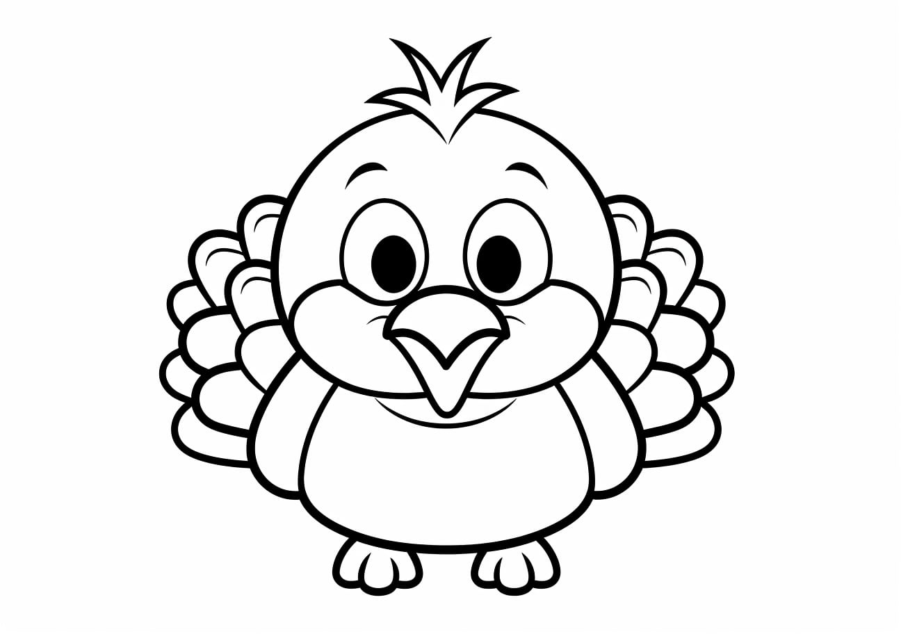 Turkey Coloring Pages, トルコ かわいい絵文字