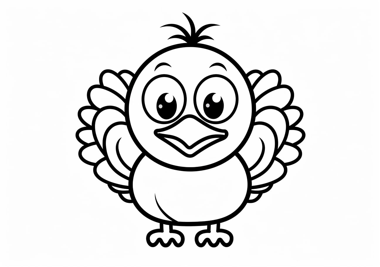 Turkey Coloring Pages, ターキーの絵文字