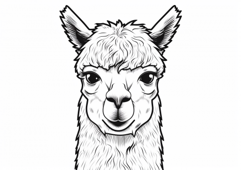 Alpaca — Coloring Pages: Free & Printable