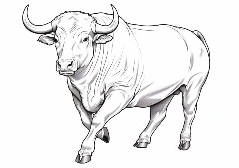 toro-dibujos-para-colorear-y-pintar-gratis
